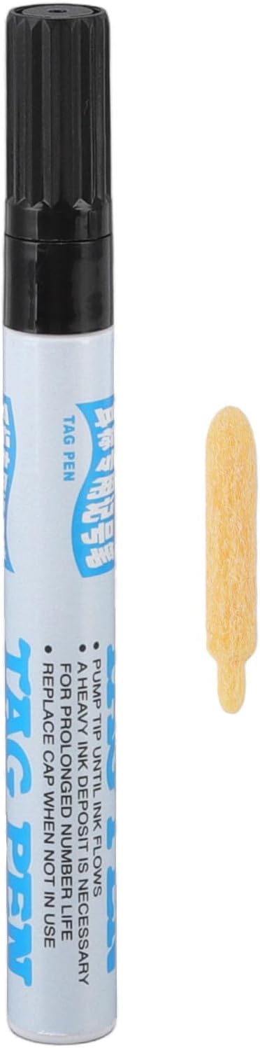 Ear Tag Farm Marking Pen, Agricultural Permanent Markers Livestock Ear Tag Pen for Pigs Sheep Cattle