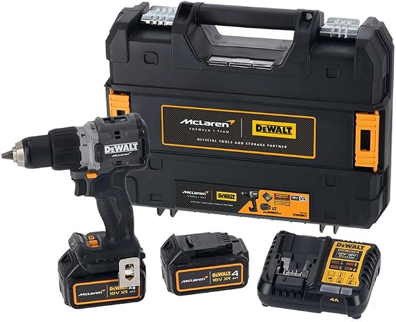 Dewalt x McLaren DCD85MM2T-QW F1 Team 18V XR Kömürsüz Darbeli Matkap - 2 x 4Ah