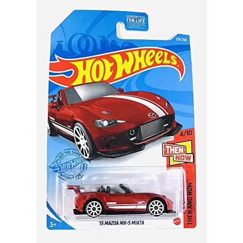 Hot Wheels 2021 - 15 Mazda MX-5 Miata - Red - Thena and Now 410 - 129250