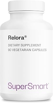 SuperSmart Relora 750mg per Day - Magnolia Officinalis & Phellodendron Amurense Extract Supplement | Non-GMO & Gluten Free - 90 Vegetarian Capsules