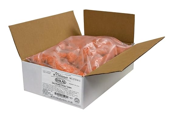 Midamar - Halal Spicy Chicken Tenders - Fully Cooked - 10 lb case