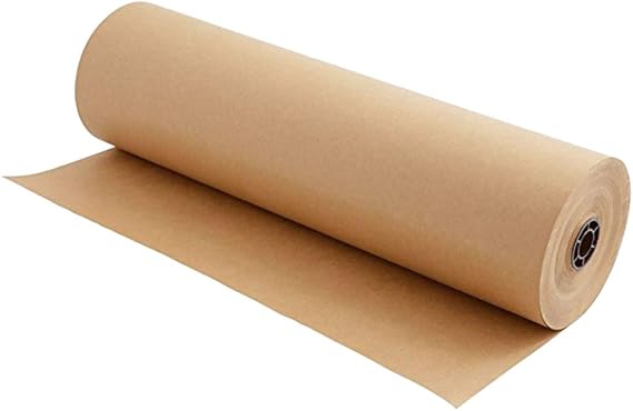 Brown Kraft Paper Wrapping Paper Roll, Plain, Wrapping Paper, Arts & Crafts, Commercial Use, 11.8 inches 30 cm Wide 11.8 ft 30 m Length