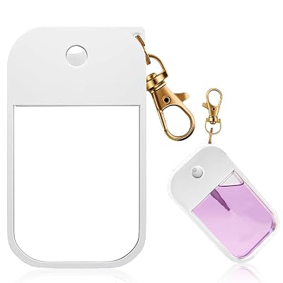 MEMOVAN Protective Silicone Case Compatible with Touchland Hand Sanitizer Spray Case Holder with Keychain Compatible with Touch Land Mist Hand Sanitizer Spray Accessory Travel Cover Sleeve Travel Size