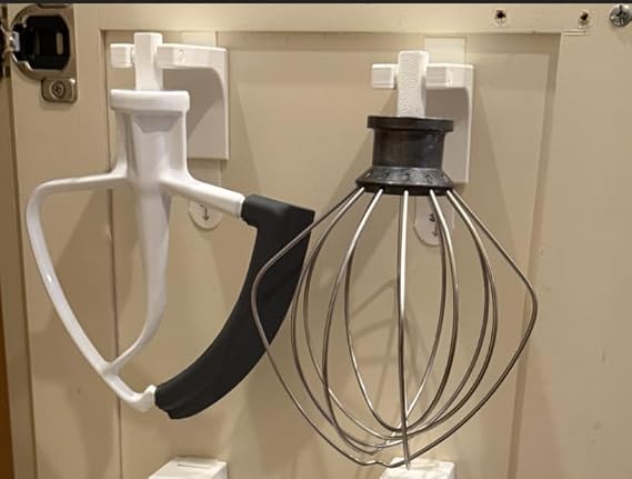4 Adet Pratik Mutfak Düzenleyici, hamur yoğurma makinesi Dayanıklı Organizer - kitchenaid Cabinet Hanger