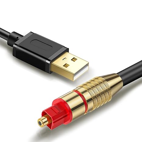 USB to Optical SPDIF Toslink Audio Adapter for Windows MacOS