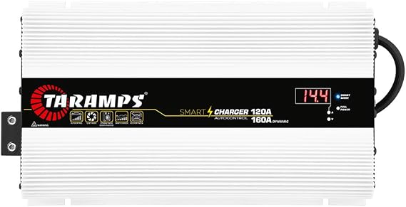 Taramps Smart Charger 120/160A Battery Charger 160A Dynamic Mode Car Audio System Power Supply 2200 Watts Max Output Power Bivolt Automatic 127/220VAC