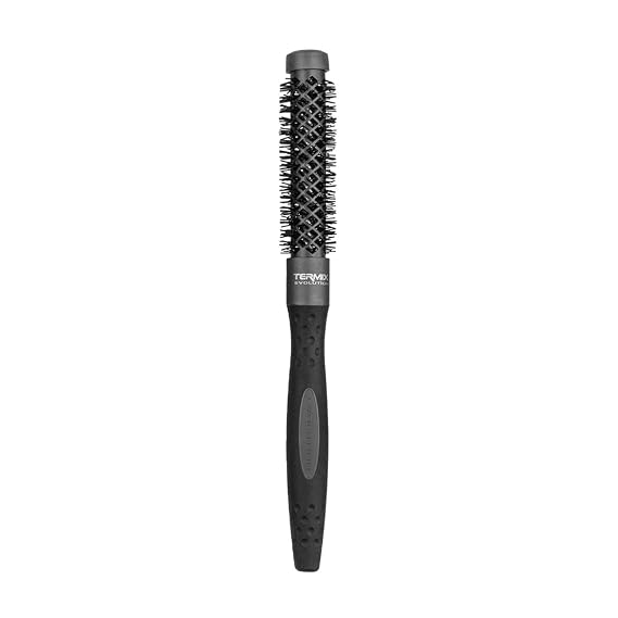 Termix Evolution Plus Round Thermal Hair Brush with Special Fibres for Thick and Hard Hair, African American Hair, Diameter 17