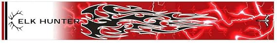 White Water Archery Laminated Red Elk Hunter Lightning Tribal Flames Arrow Wraps 15pc Pack Choose Length Width