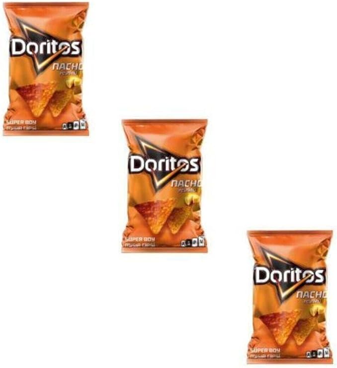 Doritos Nacho Peynirli Patates Cips Süper Boy 103 gr x 3 Adet