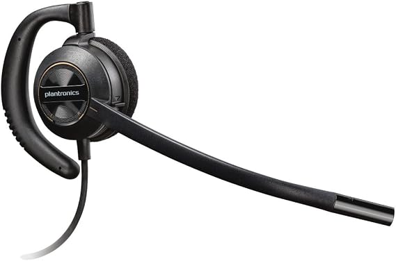 Poly - EncorePro 530 Quick Disconnect (QD) Headset (Plantronics) - Works with Poly Call Center Digital Adapters (Sold Separately) - Acoustic Hearing Protection - Over-the-Ear Wearing Style,Black