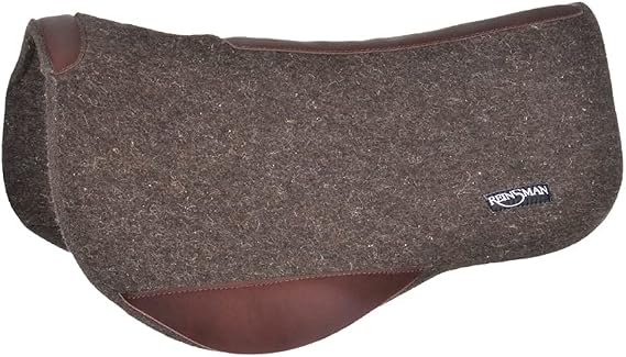 Reinsman Wool Contour Trail Saddle Pad for Horse, 30" x 34" x 3/4", Chocolate, 34201