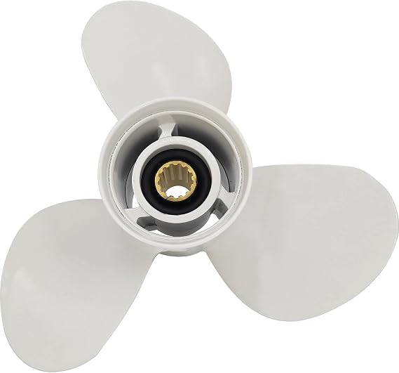 11 3/410-G Boat Propeller for Yamaha Replace 663-45954-01-EL | for Yamaha Outboard Engines T25hp,30hp 40hp 48hp 50hp 55hp 60hp,F30/50/60 13 Spline Tooth