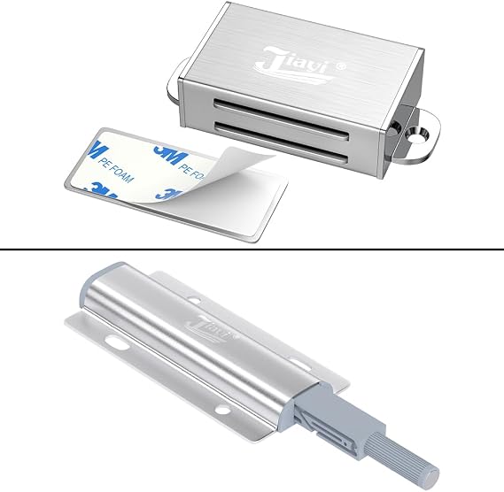 Jiayi 2 Pack Magnetic Push Latches and Cabinet Magnetic Catch