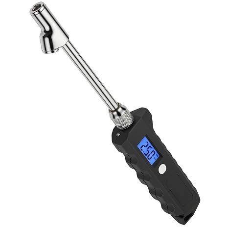 Digital Tire Pressure Gauge 0-230 PSI with Dual Head