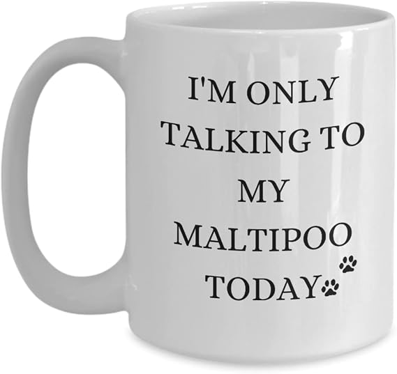 Maltipoo Coffee Mug, Moodle Lover Gift, Maltese Poodle Gift, Gifts For Maltese Cross, Novelty Gift, Dog Lover Gift, Maltipoo Owner Gift