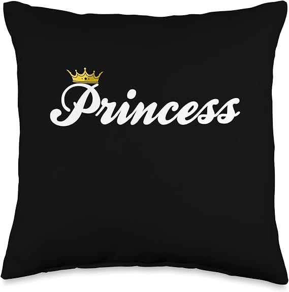 Princess Crown Cute Princess Royal Crown Throw Pillow