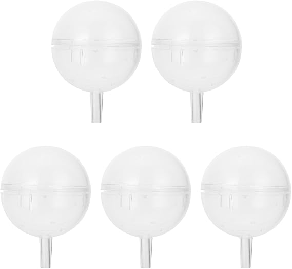 EXCEART Clear Chocolate Truffle Holders Plastic Cups with Lid 2.2 Inch Candy Wrappers for Valentines Day Wedding Party Packaging 25Pcs