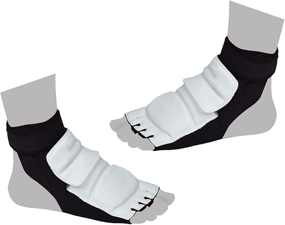 Taekwondo Foot Protector Breathable Comfortable Karate Boxing Sparring Foot Guard with Non Slip for Training