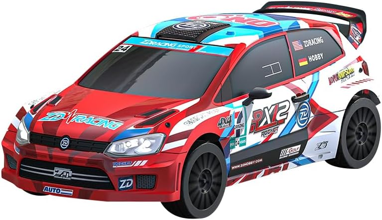 ZD Racing RX12 112 RC Drift Car for Adults 2.4G Full Proportional 4WD Brushless Mini Remote Control Rally Car with LED Light 60KMH Sports Car Toy Vehicle Gift - RTR