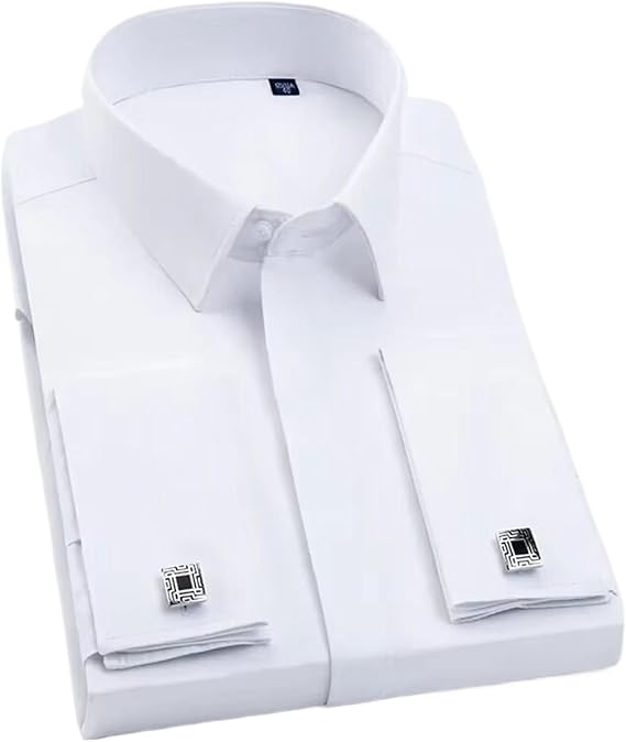 Men'slinks Shirt Button Long Sleeve Casual Slim Fit Dress Shirts