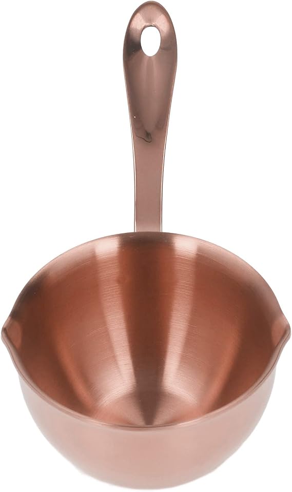 Enamel Milk Pot Stainless Steel Saucepan with Dual Pour Spouts Melting Pan for Hot Oil Chocolate Induction Electric Gas Stove Compatible 3 Layer Heat Conducting Cooking Pot