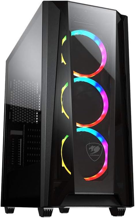 Cougar MX660-T RGB Advanced Mid-Tower Case with COUGARs Iconic DNA, Black