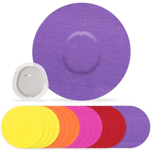 G7 Adhesive Patches Waterproof 20Pack Overpatch for G7 & Stelo Flexible CGM Tape Non-Glue Central Full Cover Patches Hypoallergenic & Latex-Free for 10-15 Days Long Stay, Rose Pink