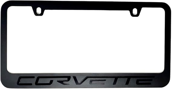 2005-2013 C6 Corvette Stealth Blackout License Plate Frame