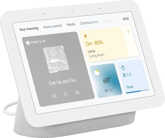 Google Nest Hub 7インチ スマートディスプレイ Googleアシスタント第2世代 - チョーク