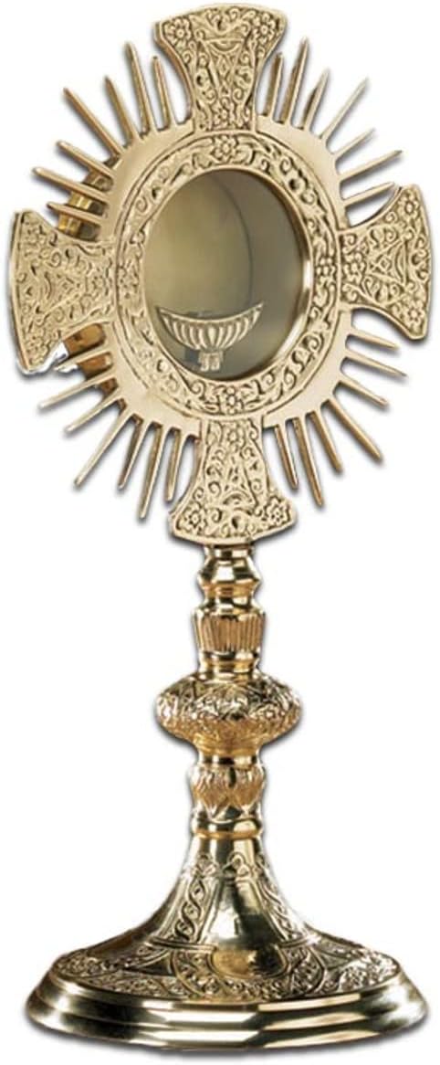 Cross and Rays Monstrance with Luna
