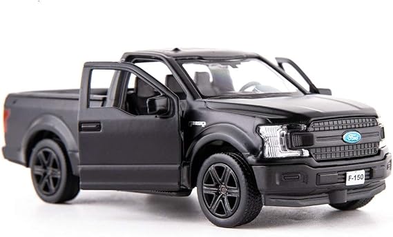 TGRCM-CZ 1/36 Scale F150 Pickup Truck Casting Car Model, Zinc Alloy Toy Car for Kids, Pull Back Vehicles Toy Car for Toddlers Kids Boys Girls (Black)
