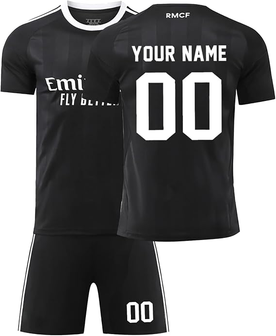 Football Kits for Boys Personalised Football Kit with Name Number Custom Jersey Shirts & Shorts Set for Men Football Gifts for Kids Adult
