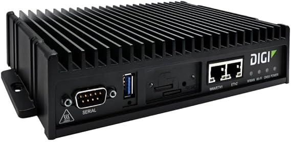 Digi International TX40-A500 Digi Tx40 5g Cellular Gb Ethernet [2] Wi-fi 6 Bt Udr Gnss Fips 140-2, Black