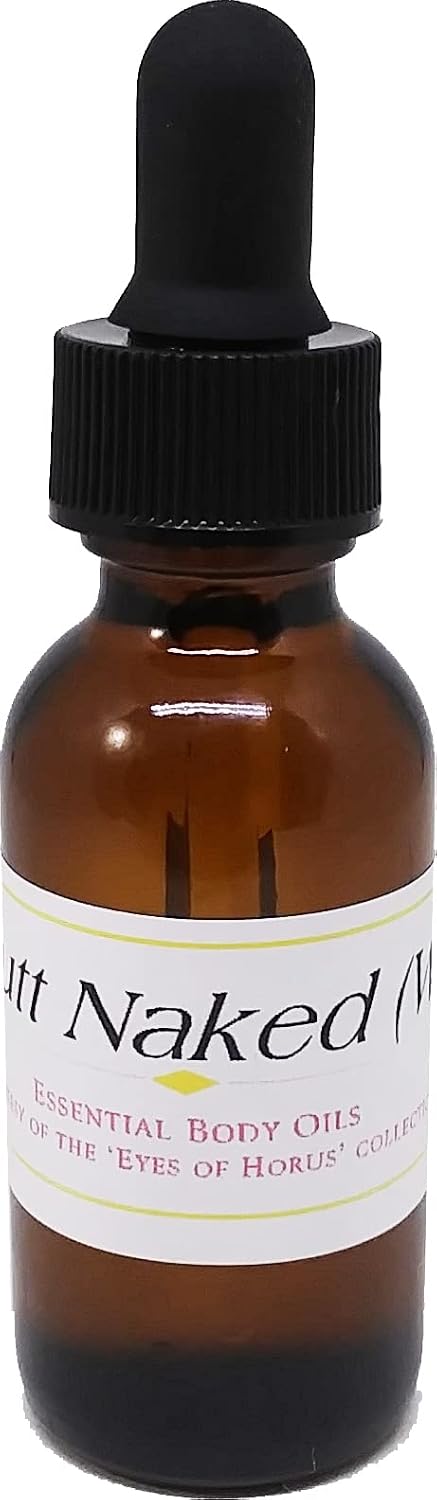 Butt Naked For Women Scented Body Oil Fragrance [Glass Dropper Top - Clear - 1 oz.] - ID#36790
