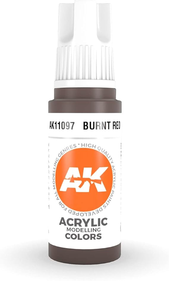 AK Interactive 3rd Gen Acrylic Burnt Red 17ml