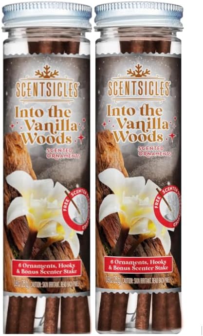 Scentsicles Into the Vanilla Woods Scented Ornaments 2 Pack