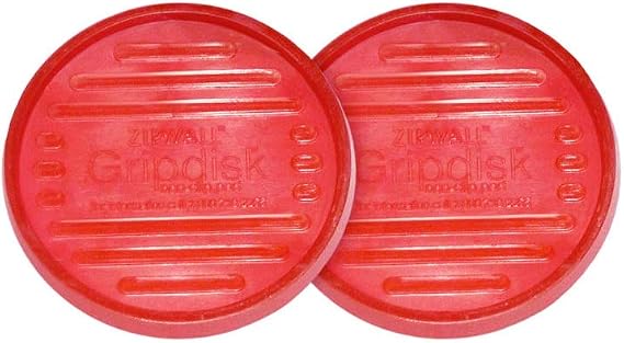 ZipWall Gripdisk 2-Pack Non-Slip Pads, GD2, Cranberry