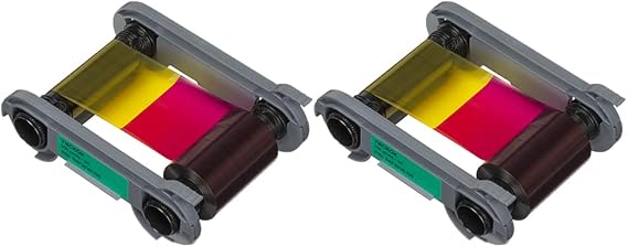 2 Pack - Evolis Primacy 2 R6F203A100 Color Ribbon - YMCKO-K - 250 Prints