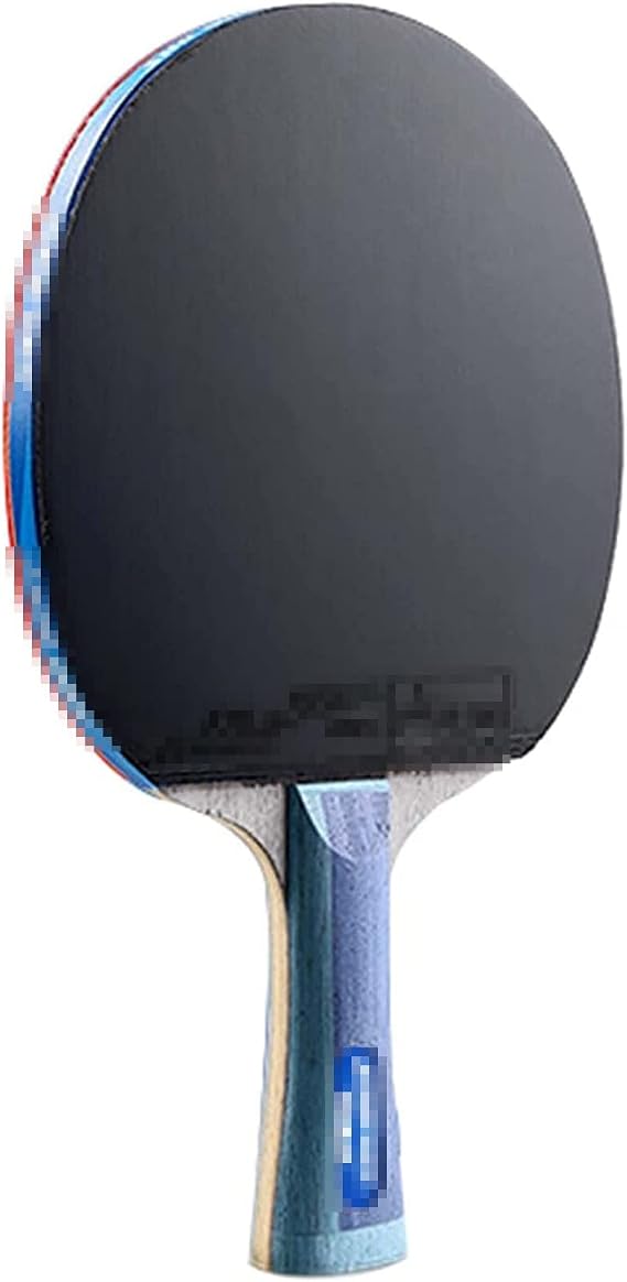 Table Tennis Set,Carbon Fiber Ping Pong Paddle, Professional Table Tennis Racket, High Elastic Blue Sponge,Advanced Ping Pong Paddle, Open Grip 8 Stars/Long Handle Professional & Training Fl
