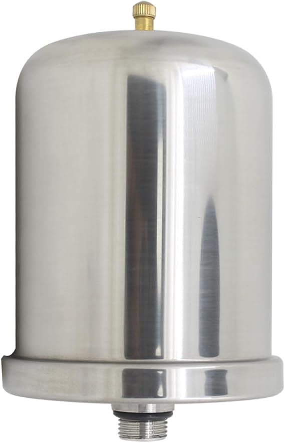 Bladder Type Pressure Tank for Self Priming Pump Booster Variable Frequency Water Pump Pressure Tank Expansion Accumulator Tank Hydropneumatic Buffer Stabilizer Tank (Stainless Steel 1.5L 20mm)