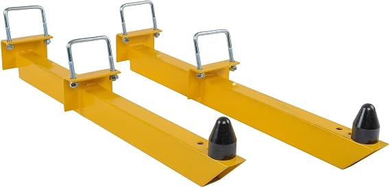 Universal Leaf Spring Traction Bars Yellow Powder Coat Finish