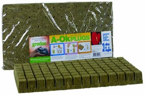 Grodan Rockwool Cubes (2 X 2 X 1.5 Inches) 50 Per Sheet