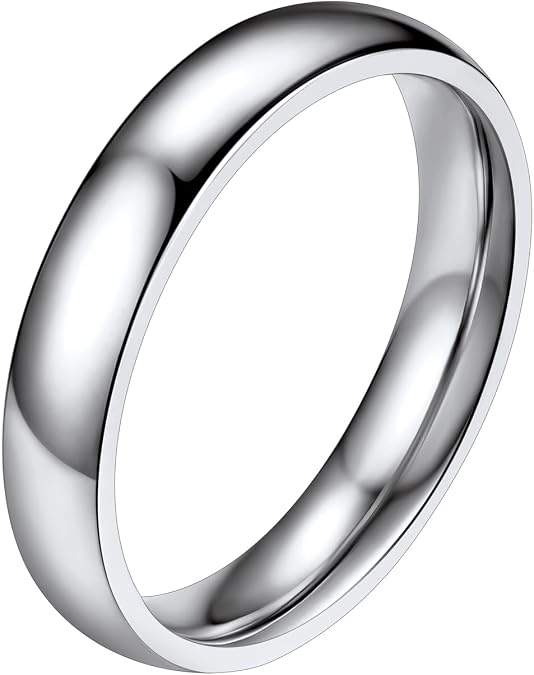 PROSTEEL Men's Stainless Steel Rings, 2/4/6/8MM Width Band - Send Gift Box