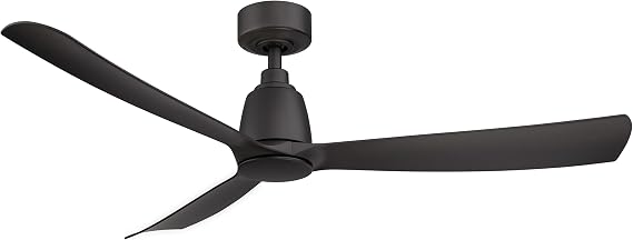 Fanimation Kute 52 In Ceiling Fan, Black, 3 Blade