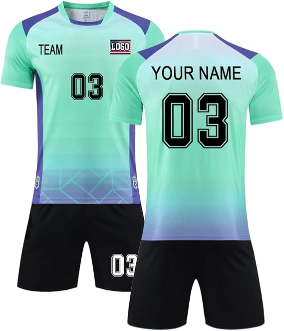 Customize Your Own Soccer Jersey with Name, Number, and Logo - Personalized Soccer Jersey for Adults and Kids