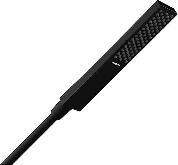 hansgrohe Pulsify E 2-inch Modern Handheld Shower Head 1-Spray PowderRain in Matte Black, 24321671