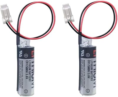 2Pcs ER17500V3.6V Battery Use for Yaskawa Robot YRC1000 GP Body Battery HW1483880-A