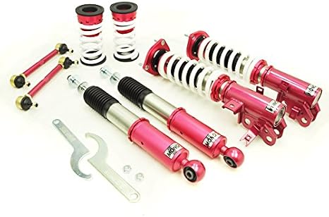 Godspeed MSS0290-A MonoSS Coilover Lowering Kit, Fully Adjustable, Ride Height, Spring Tension And 16 Click Damping, compatible with Honda Civic Si (FG/FB) 2012-13