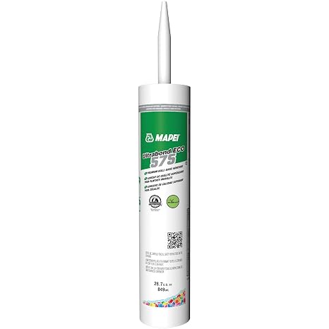 MAPEI Ultrabond ECO 575 Wall-Base Adhesive, 28.7 oz Tube, Strong, Eco-Friendly Adhesive for Baseboards & Wall Trim Applications
