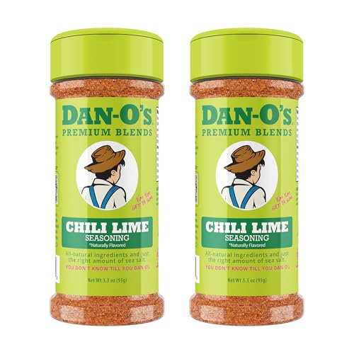 Dan-Os Small Chili Lime Seasoning- 2 Pack 3.3 oz Pack of 2